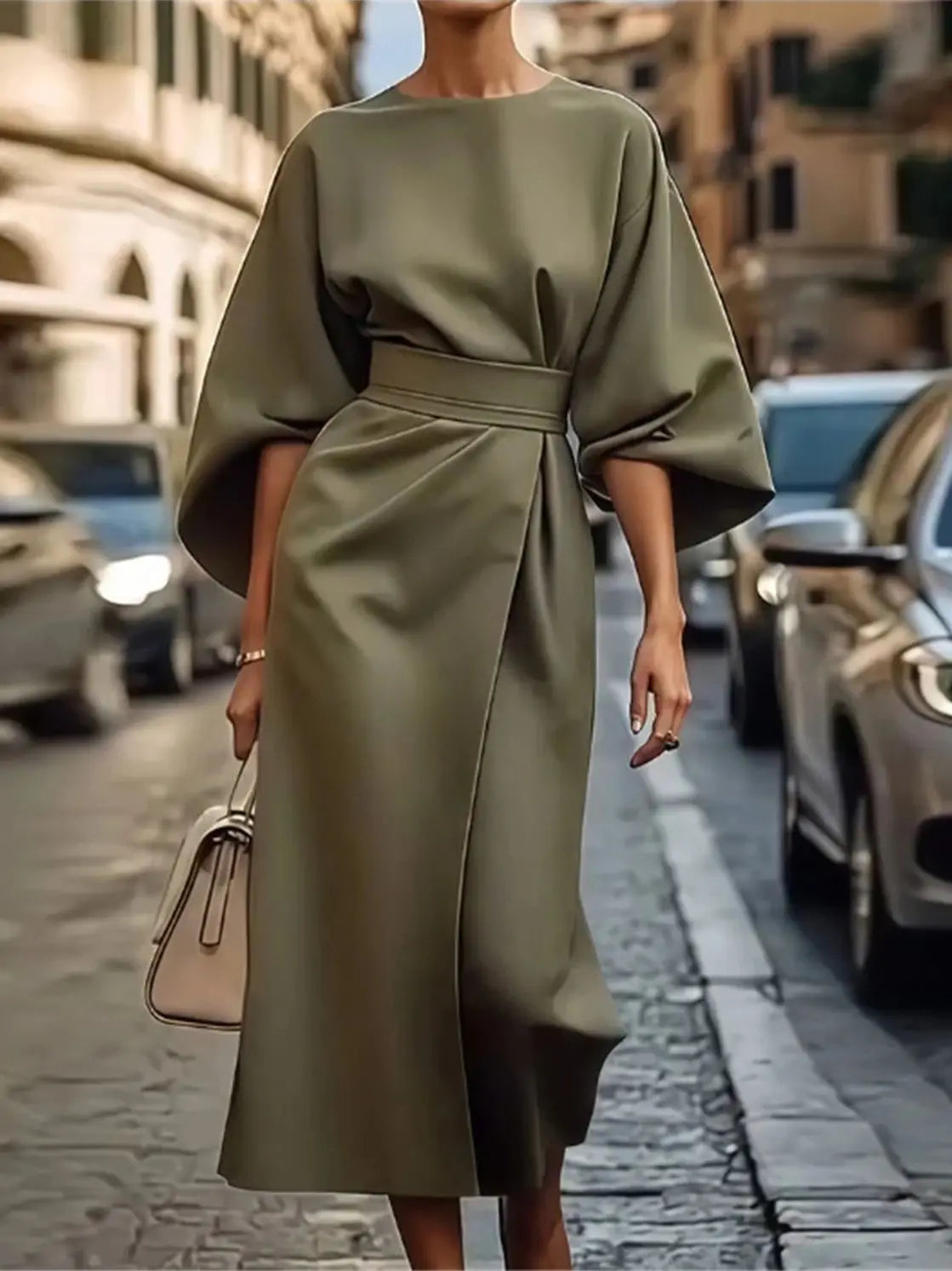 Stylish Mid Length Women's Dress