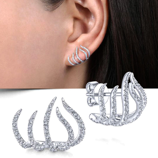 Trendy Geo Statement Earrings for Women - OutfitLondon
