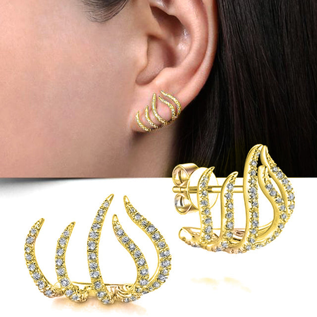 Trendy Geo Statement Earrings for Women