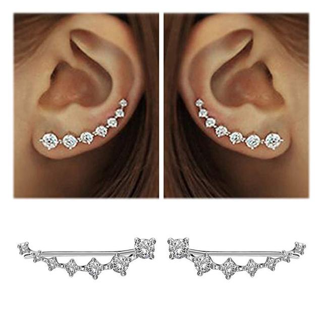 Glittering Crystal Women's Stud Earrings - OutfitLondon
