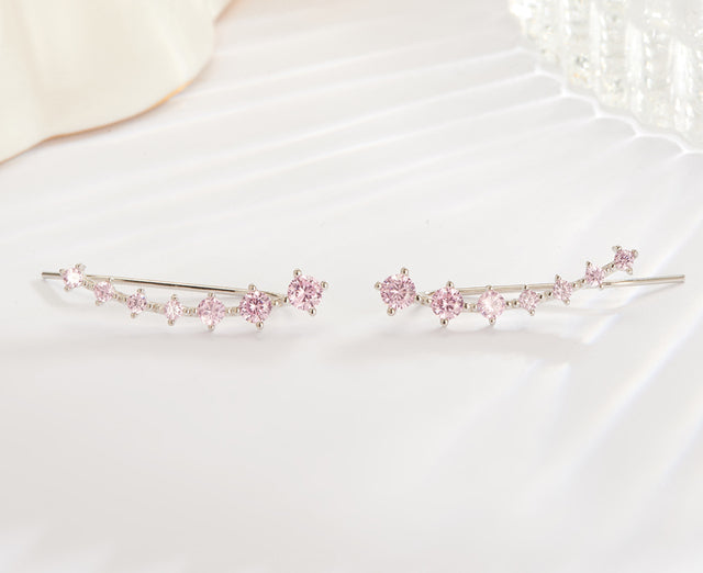Glittering Crystal Women's Stud Earrings