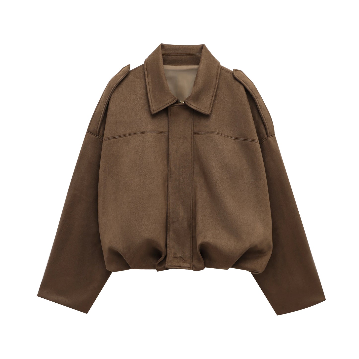 Classic Women's Suede Biker Jacket for Fall