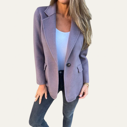 Casual Fit Open Front Women's Blazer