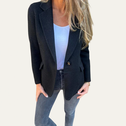 Casual Fit Open Front Women's Blazer