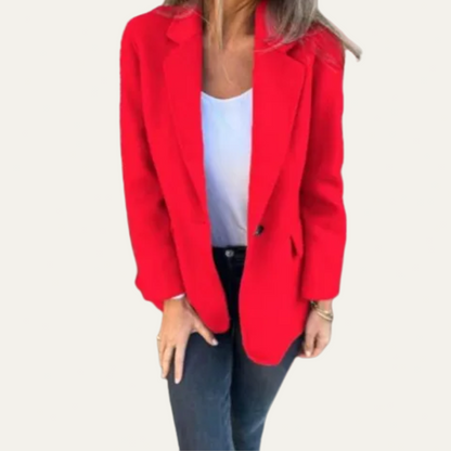 Casual Fit Open Front Women's Blazer