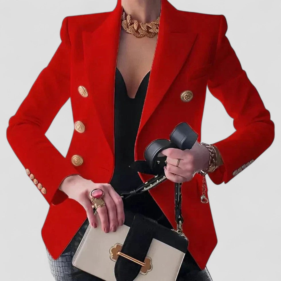 Classic Fit Double-Breasted Short Jacket