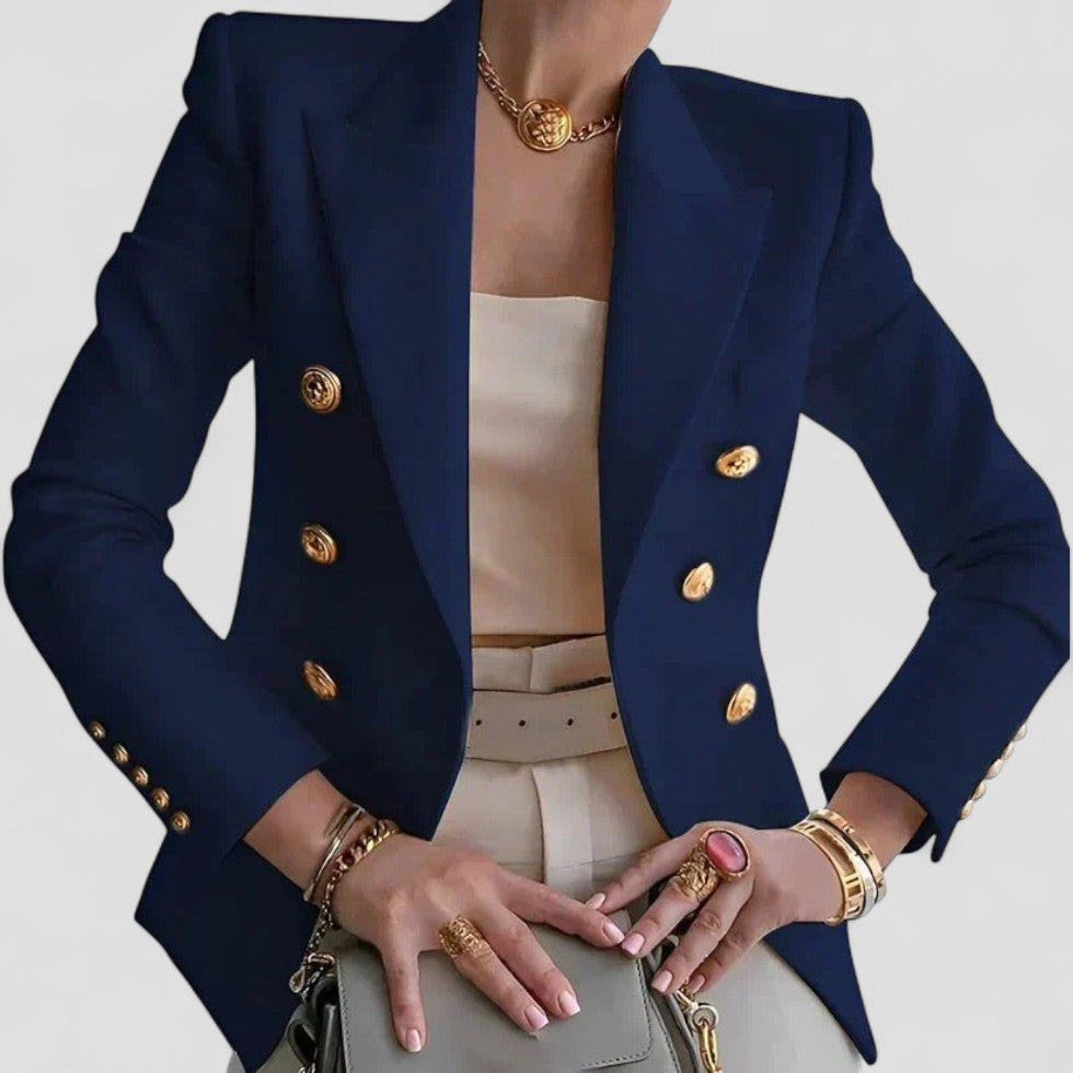 Classic Fit Double-Breasted Short Jacket