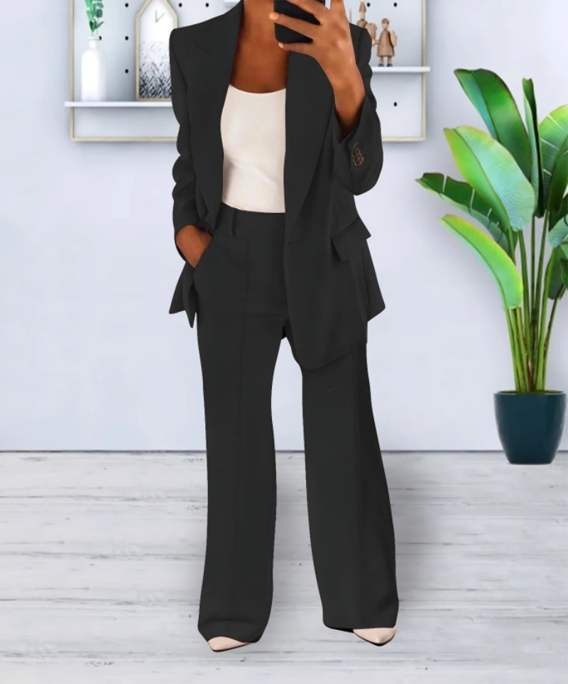 Women's Professional Suit with Blazer and Trousers