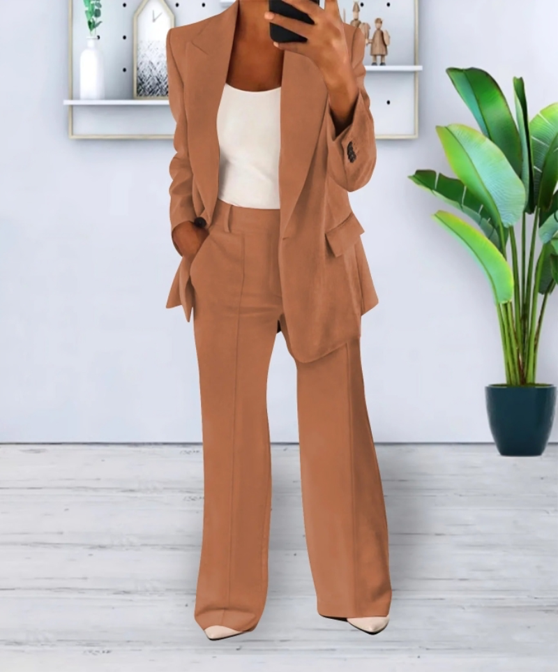 Women's Professional Suit with Blazer and Trousers