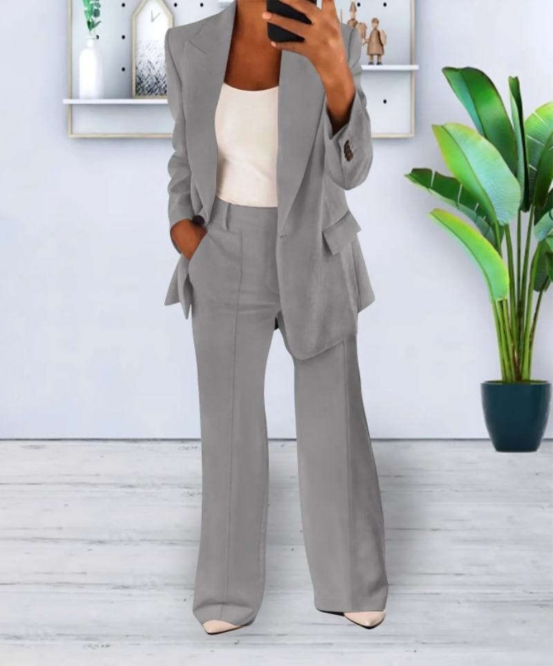Women's Professional Suit with Blazer and Trousers