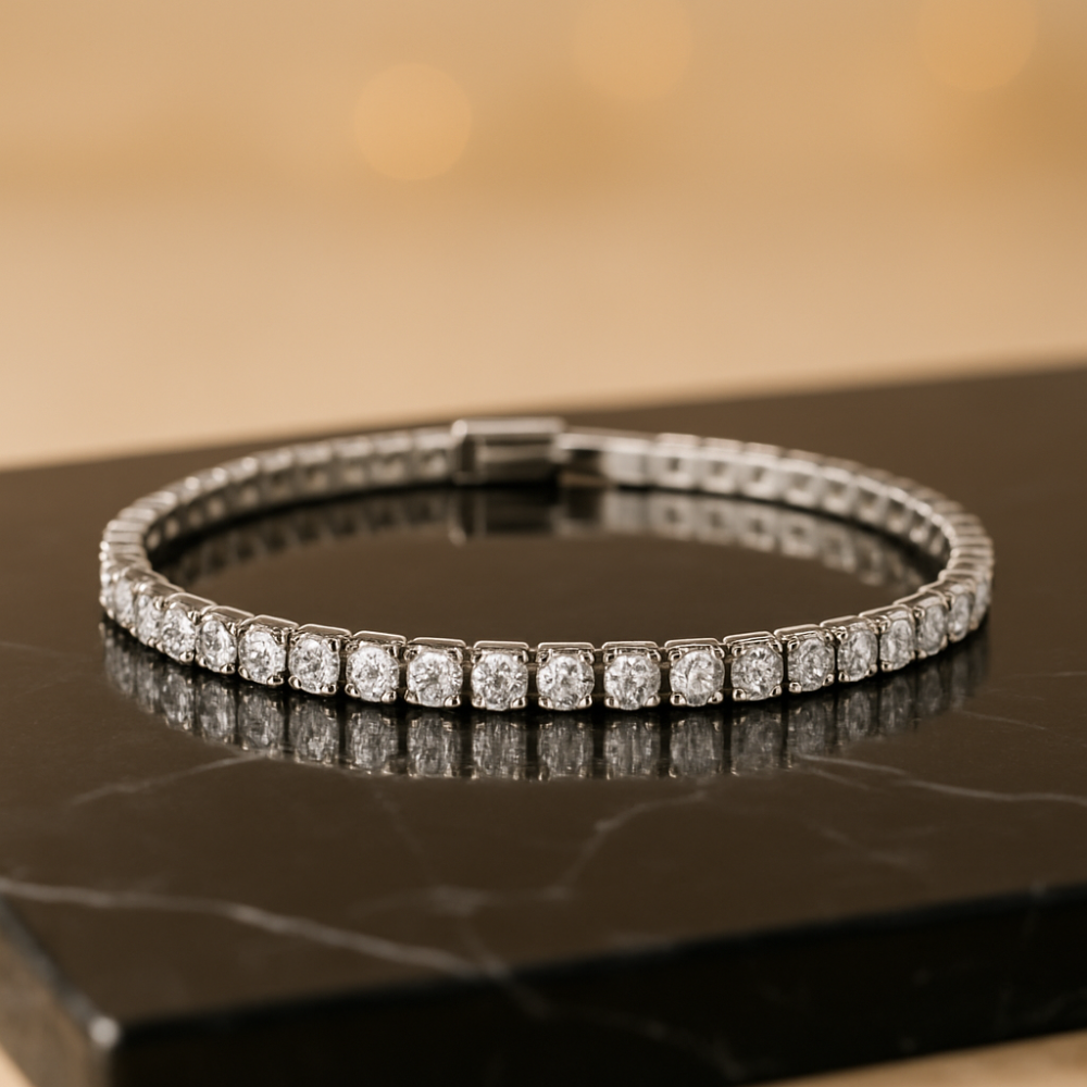 Luxury Women's Diamond Link Bracelet - OutfitLondon