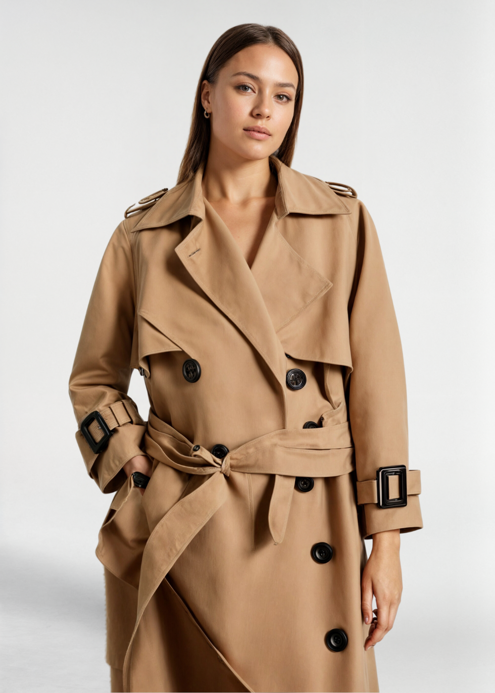 Classic Women's Long Trench Coat