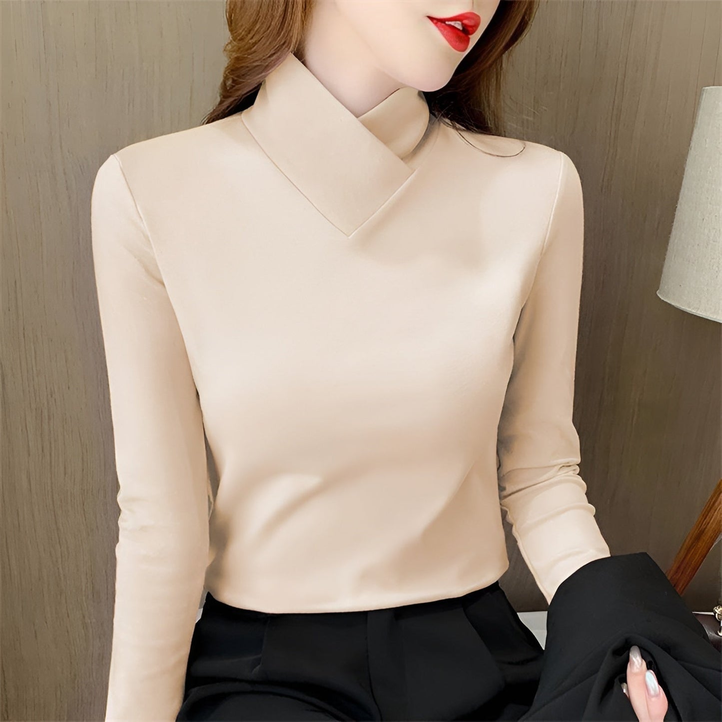 Women's Simple Round Neck Casual Long Top