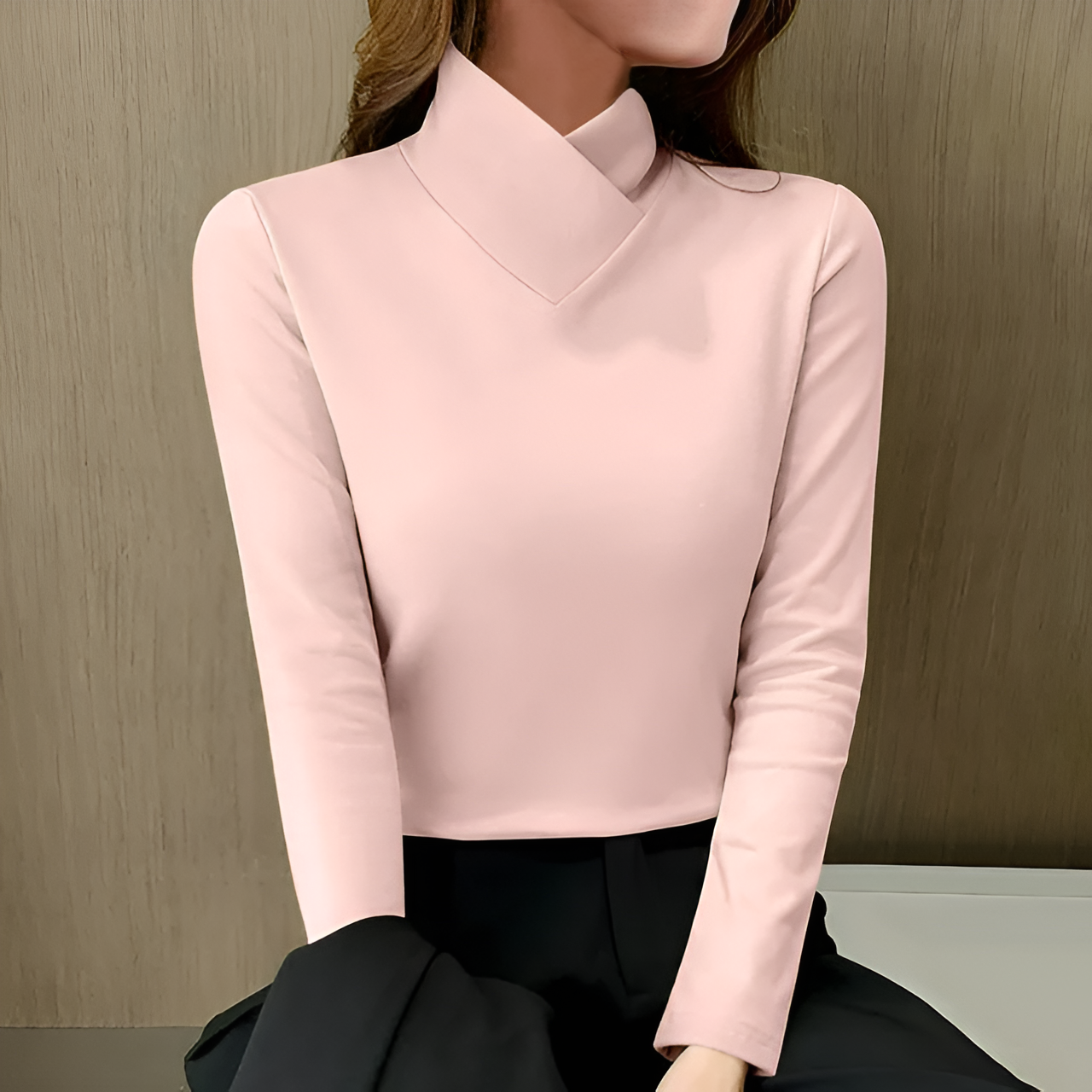 Women's Simple Round Neck Casual Long Top