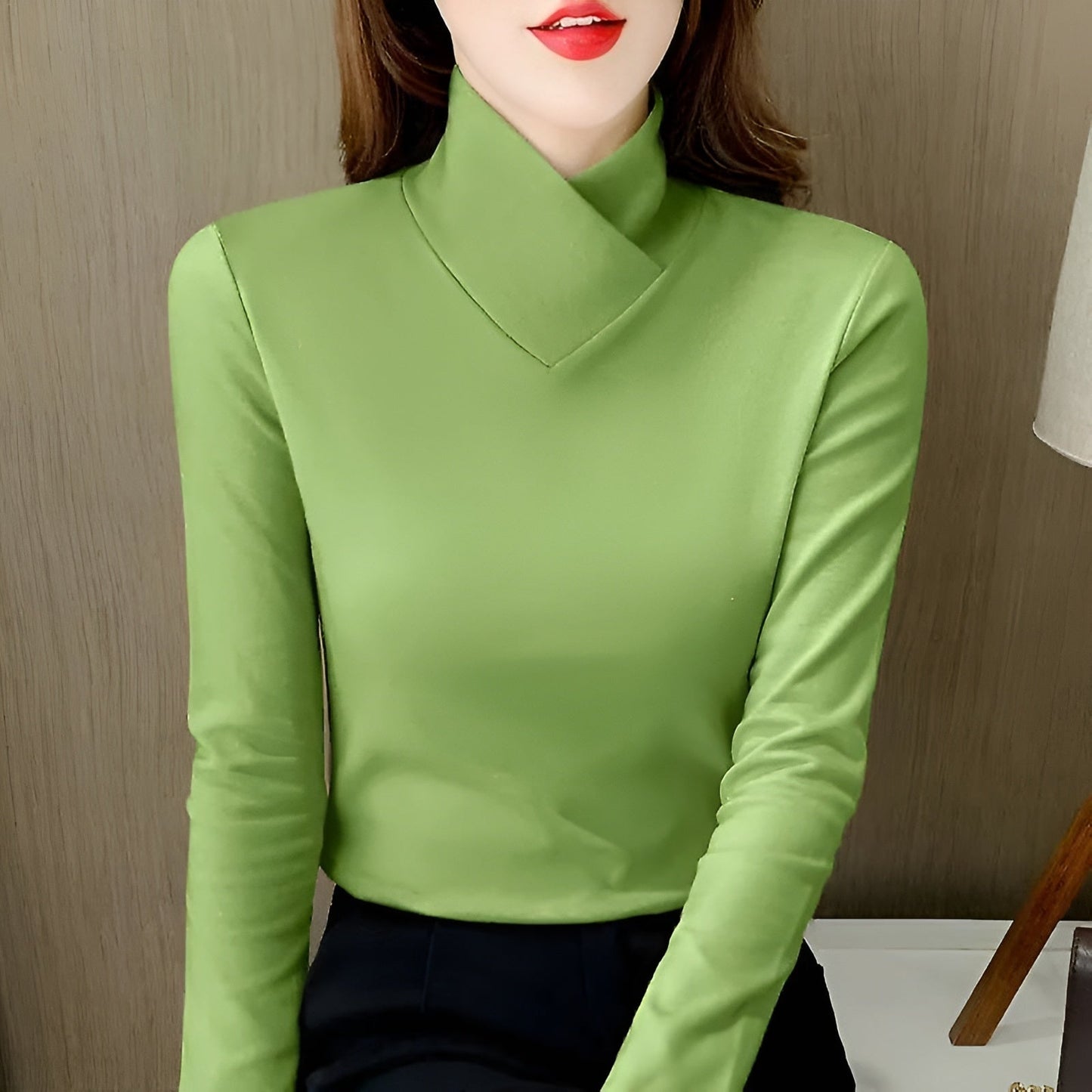 Women's Simple Round Neck Casual Long Top