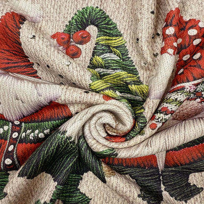 Funny Christmas Sweater for Women - Quirky Gnome Pattern