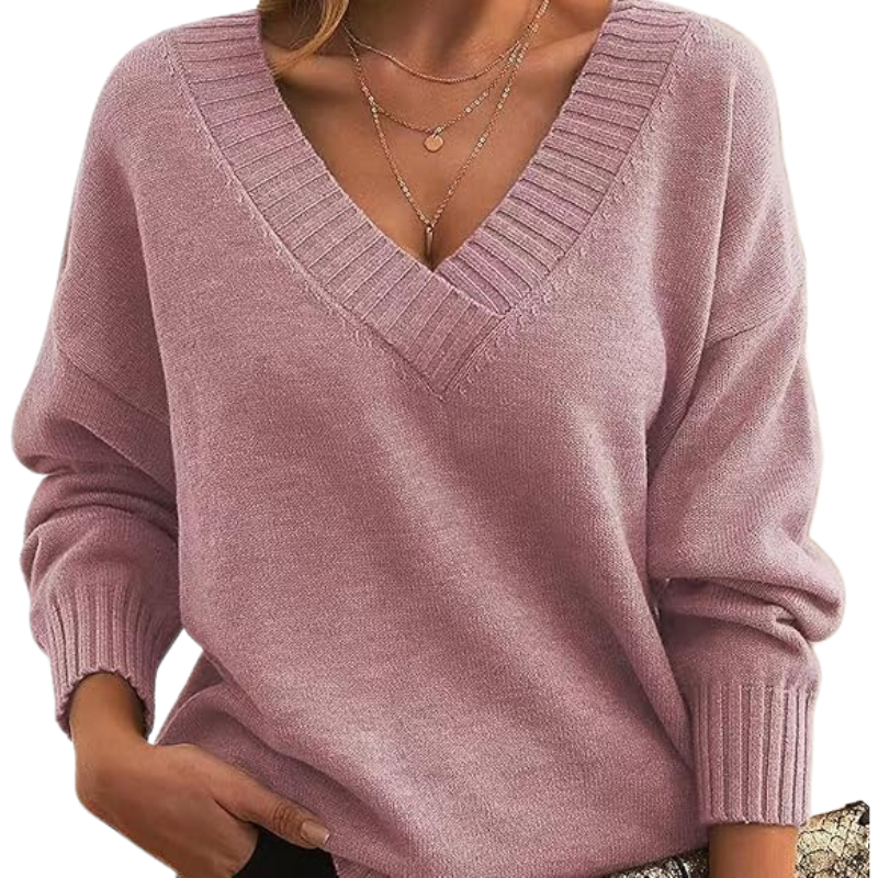 Women's Casual Oversized Crew Neck Sweater