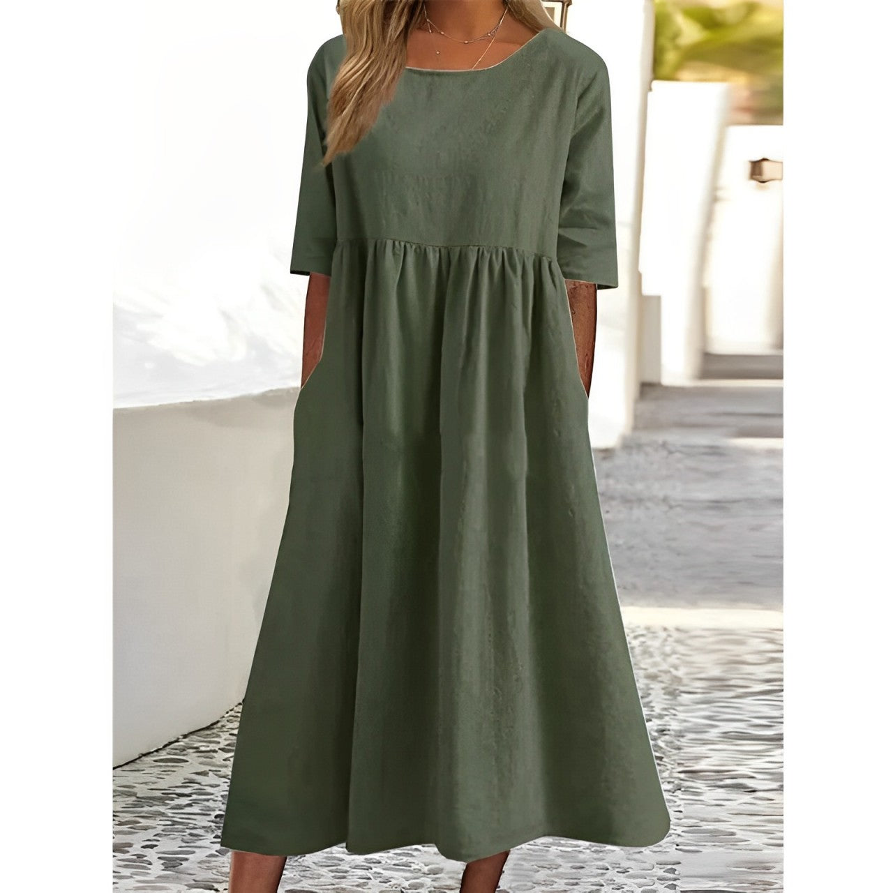 Classic Fit Midi Dress