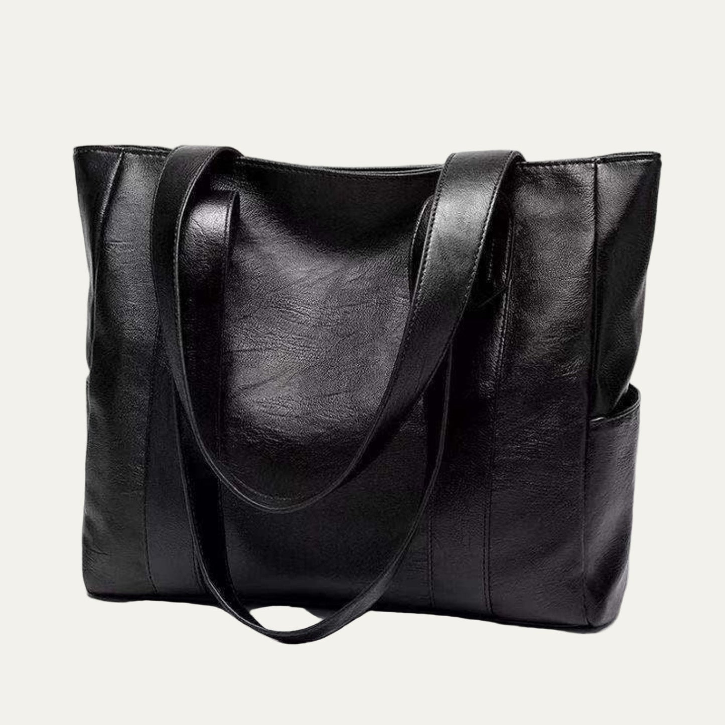 Classic Vegan Leather Shoulder Bag - OutfitLondon