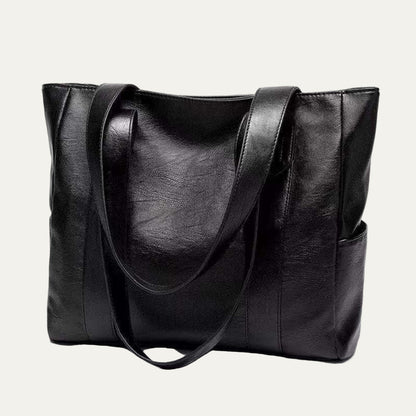 Classic Vegan Leather Shoulder Bag - OutfitLondon