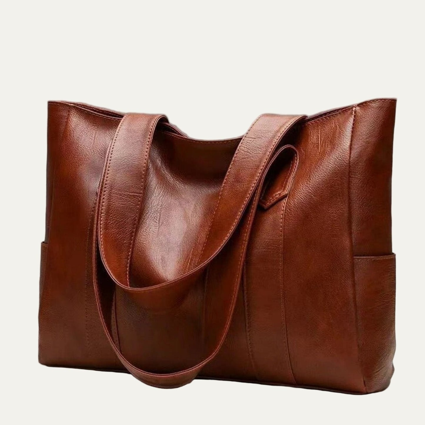 Classic Vegan Leather Shoulder Bag