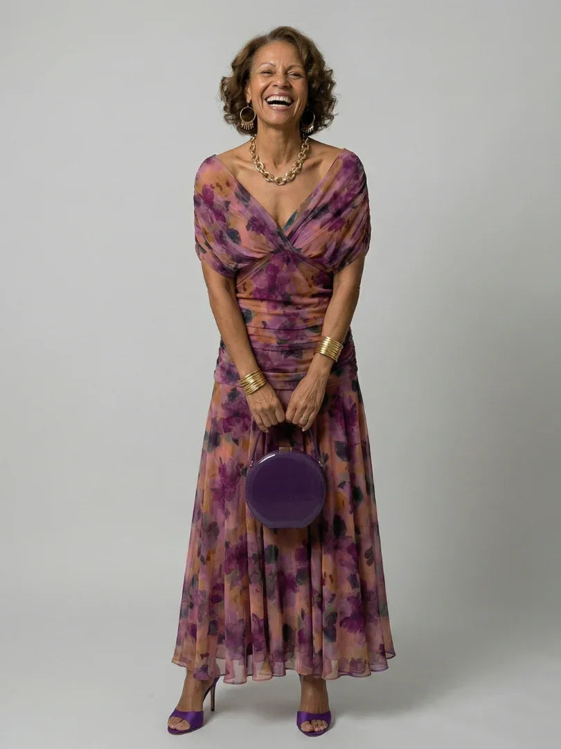 Women's Vintage Lightweight Cotton Maxi Dress