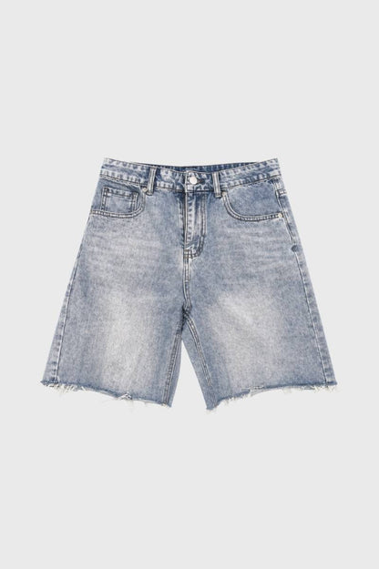 Women's Vintage Denim Frayed Hem Shorts