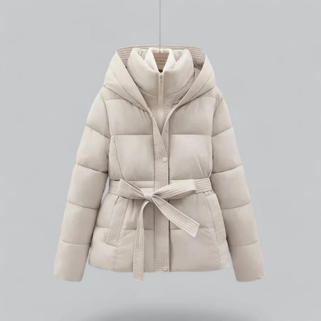 Cozy Fitted Hooded Puffer Coat for Women's Winter