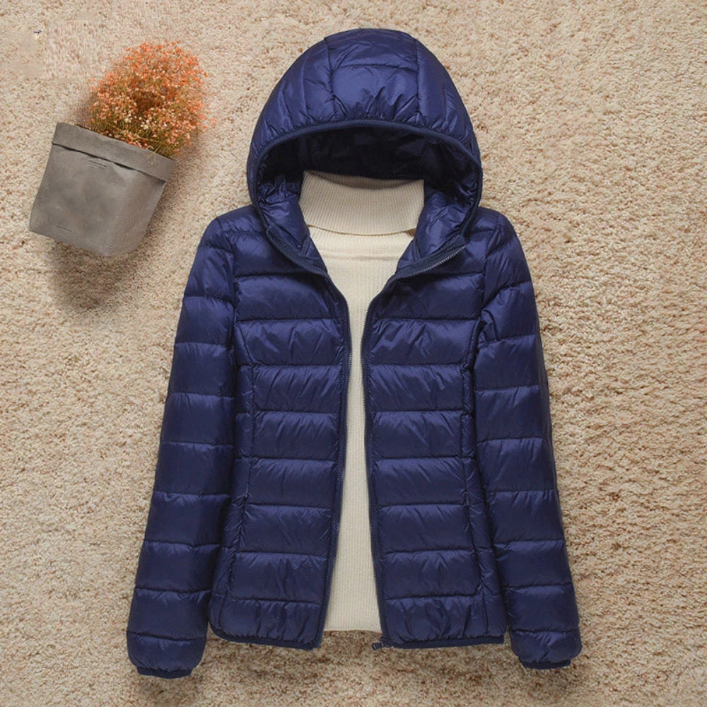 Women's Warm Quilted Parka Coat - OutfitLondon