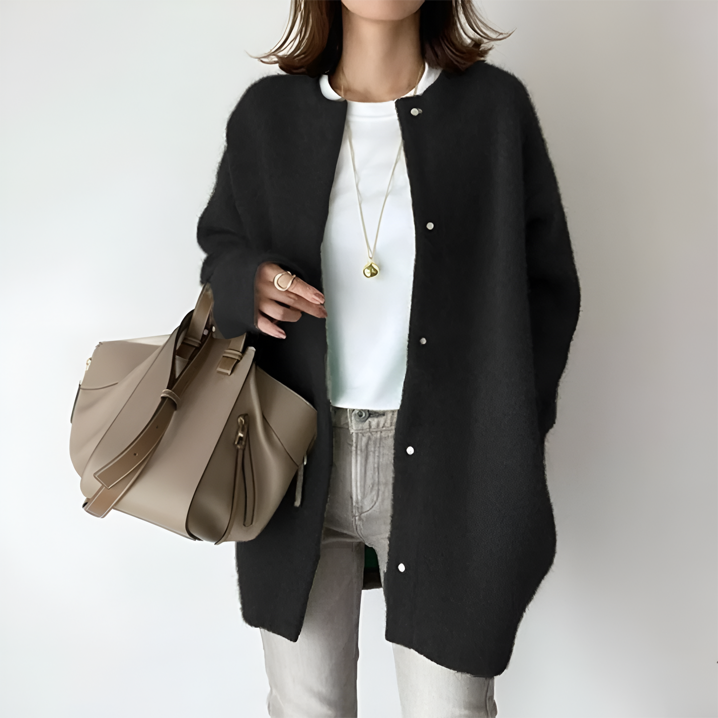 Soft Large Women's Cardigan Sweater