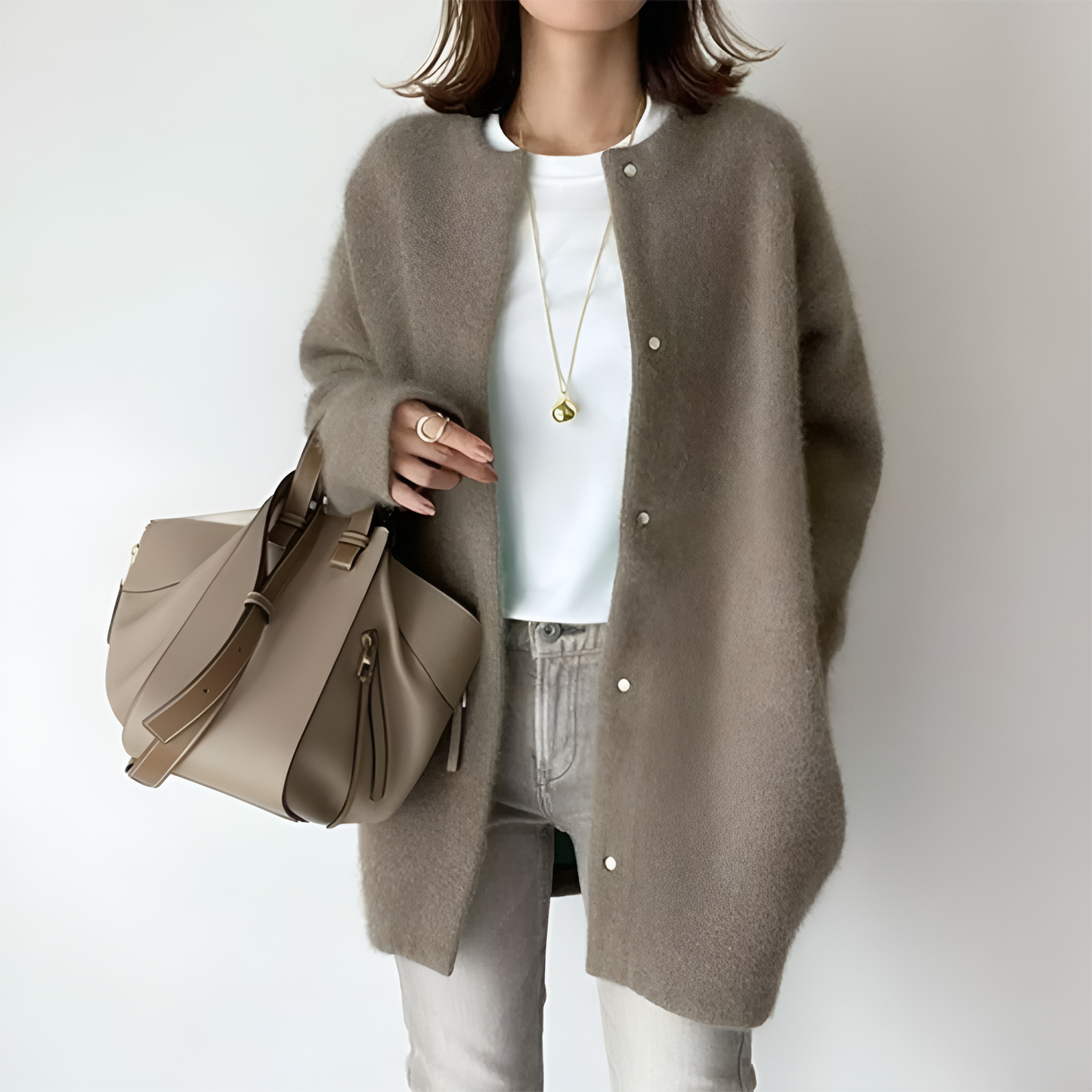 Soft Large Women's Cardigan Sweater