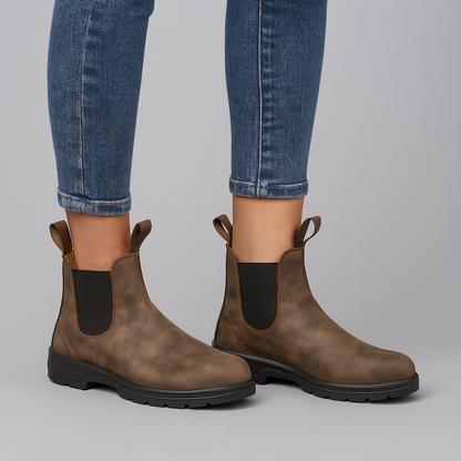 Men's Leather Ankle Work Boots