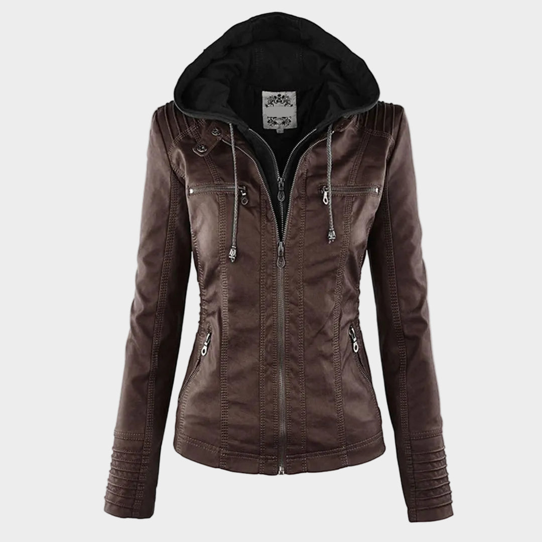 Waterproof Insulated Women's Leather Jacket