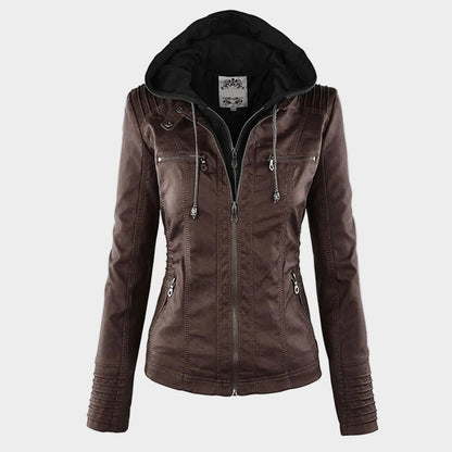 Waterproof Insulated Women's Leather Jacket