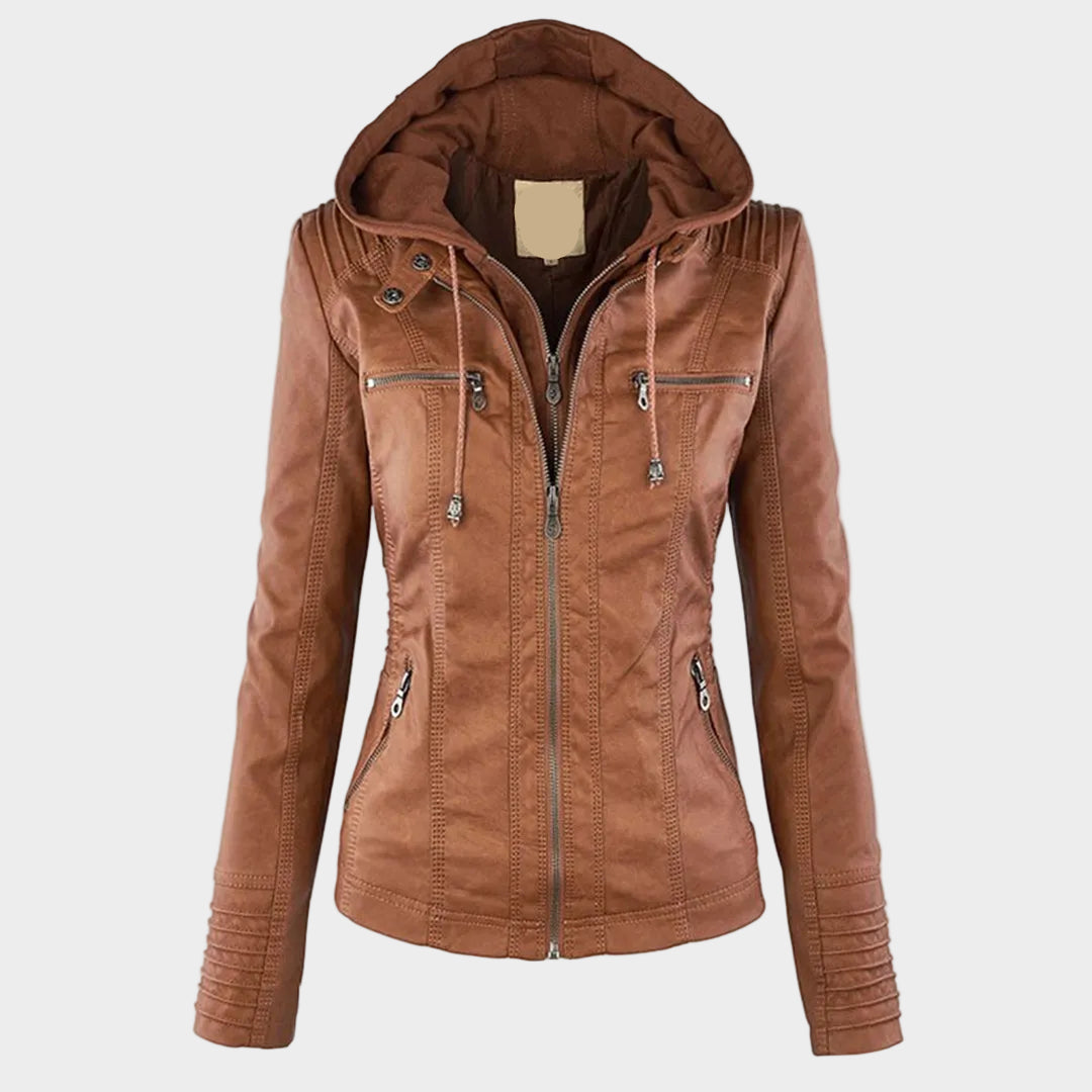 Waterproof Insulated Women's Leather Jacket