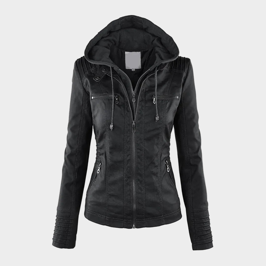 Waterproof Insulated Women's Leather Jacket