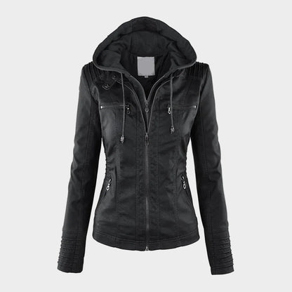 Waterproof Insulated Women's Leather Jacket