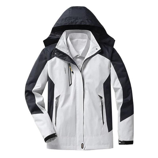 Waterproof Women's Hooded Windbreaker Winter Coat - OutfitLondon