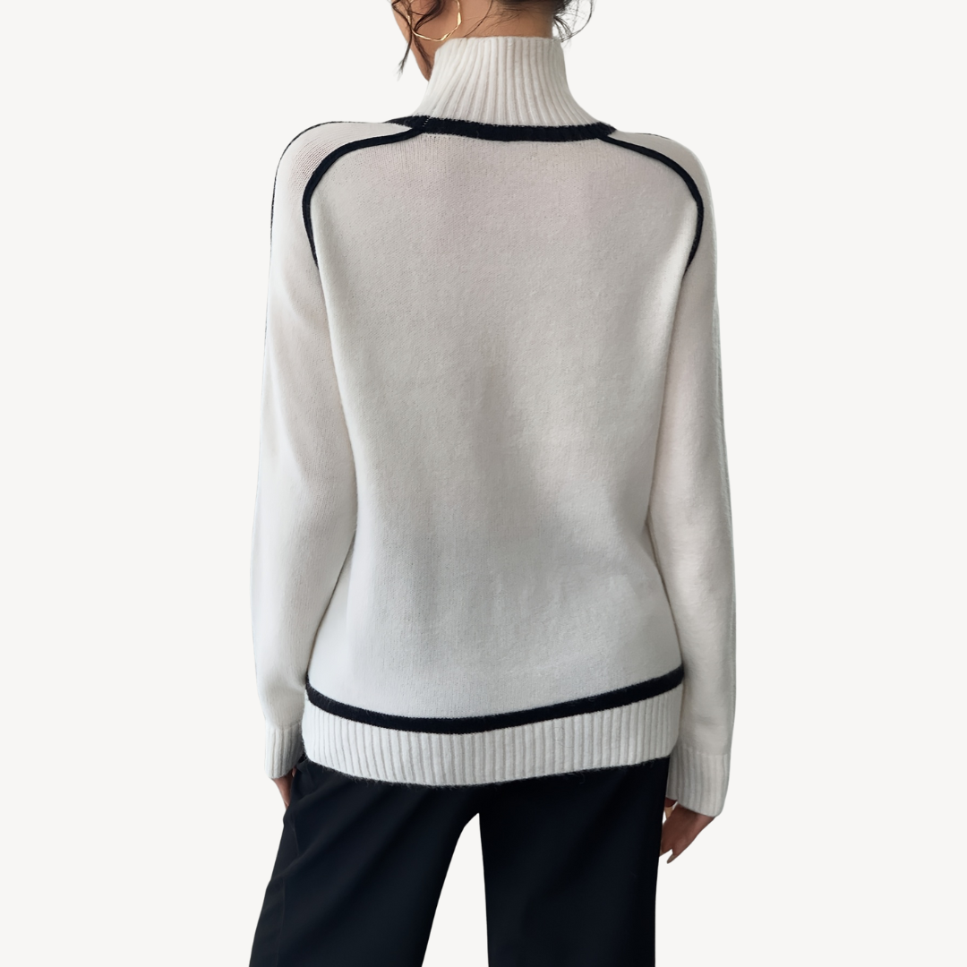 Classic Horizontal Line Knit Sweater
