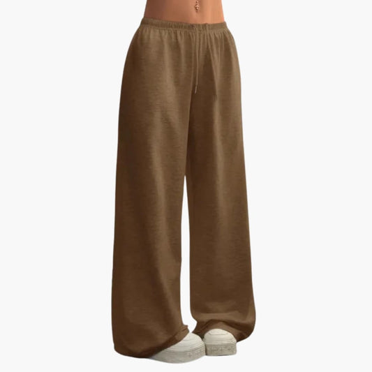 Women's Casual Wide Leg Pull-On Cotton Pants