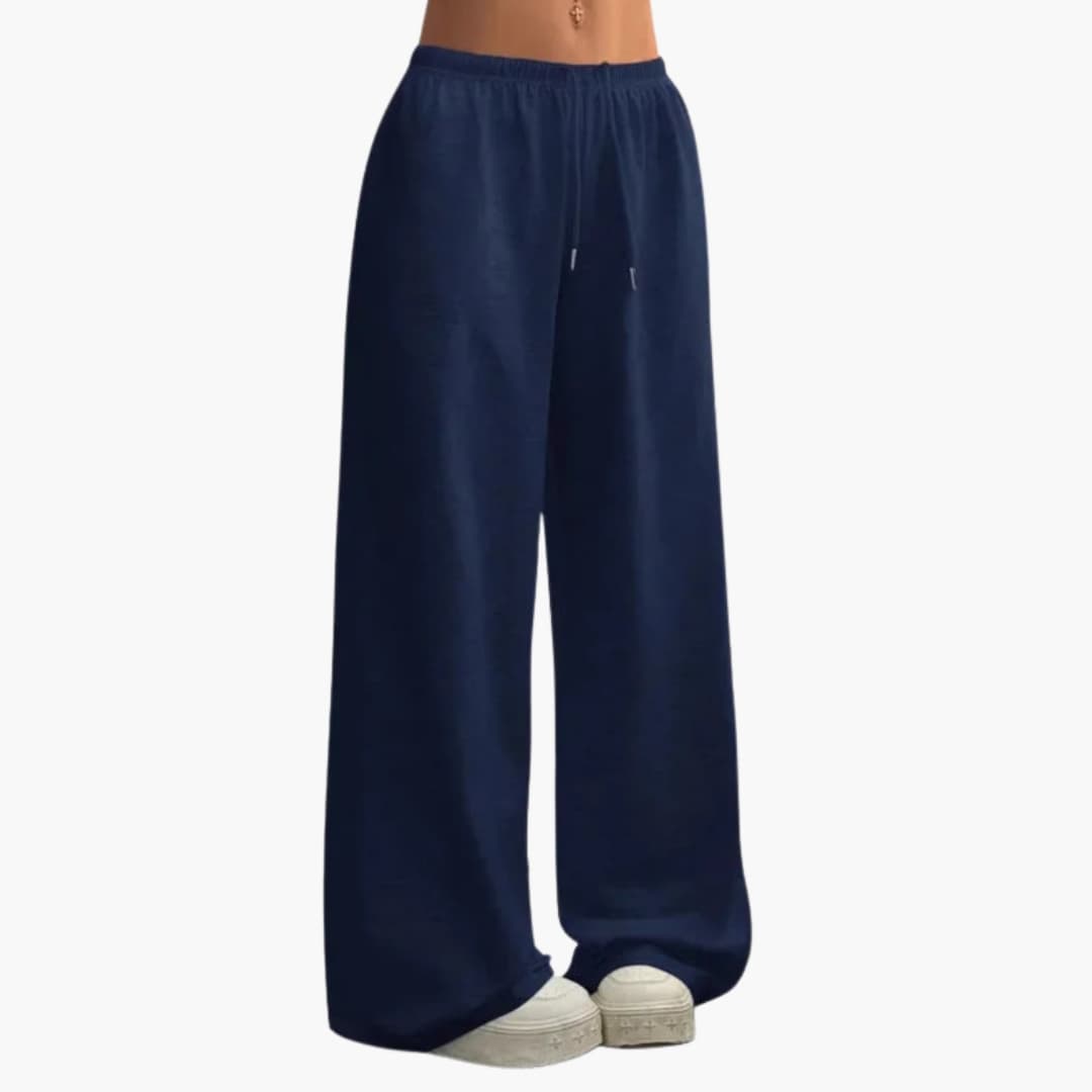 Women's Casual Wide Leg Pull-On Cotton Pants