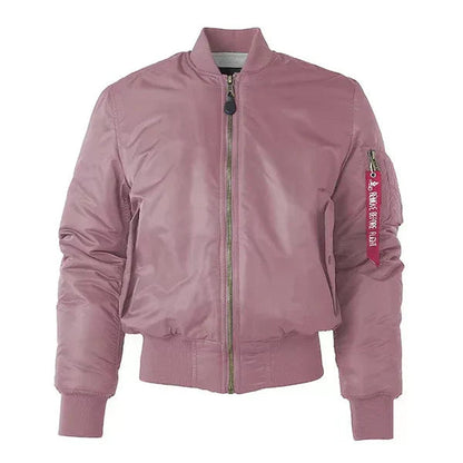 Waterproof Women's Bomber Winter Coat with Zip Pockets