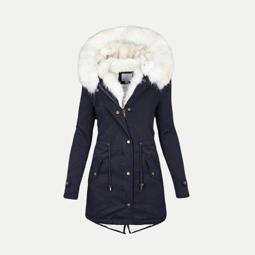 Ladies Synthetic Fur Lined Snow Jacket - OutfitLondon