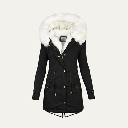 Ladies Synthetic Fur Lined Snow Jacket