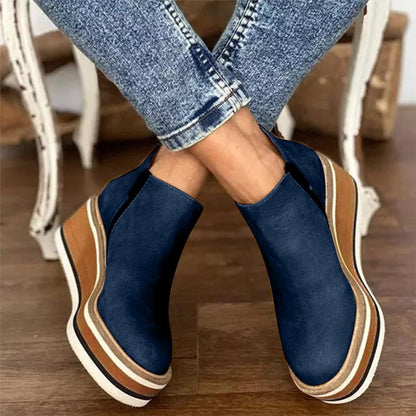 Women's Comfortable Low Heel Ankle Boots