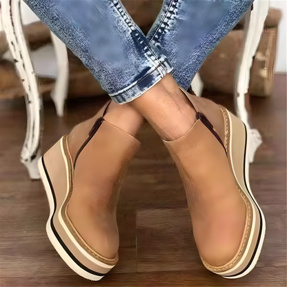 Women's Comfortable Low Heel Ankle Boots