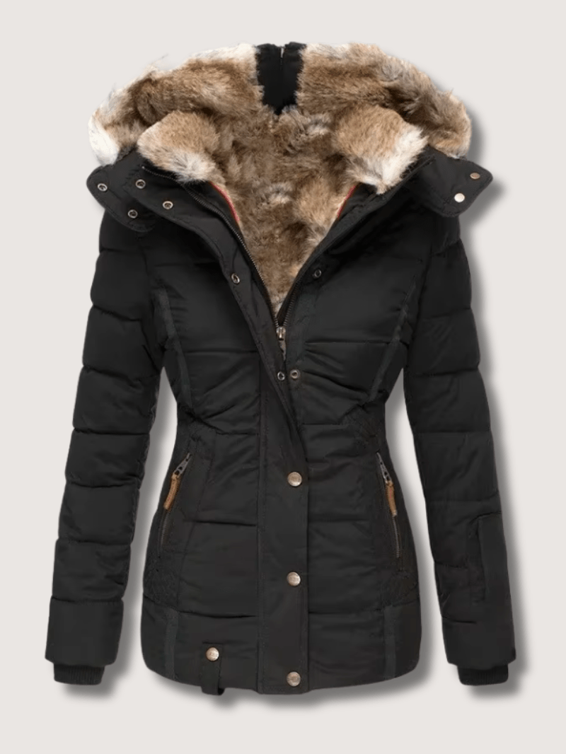Fitted Waist Warm Winter Coat
