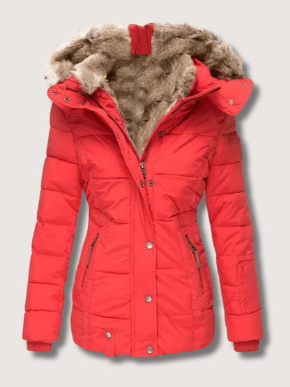 Fitted Waist Warm Winter Coat