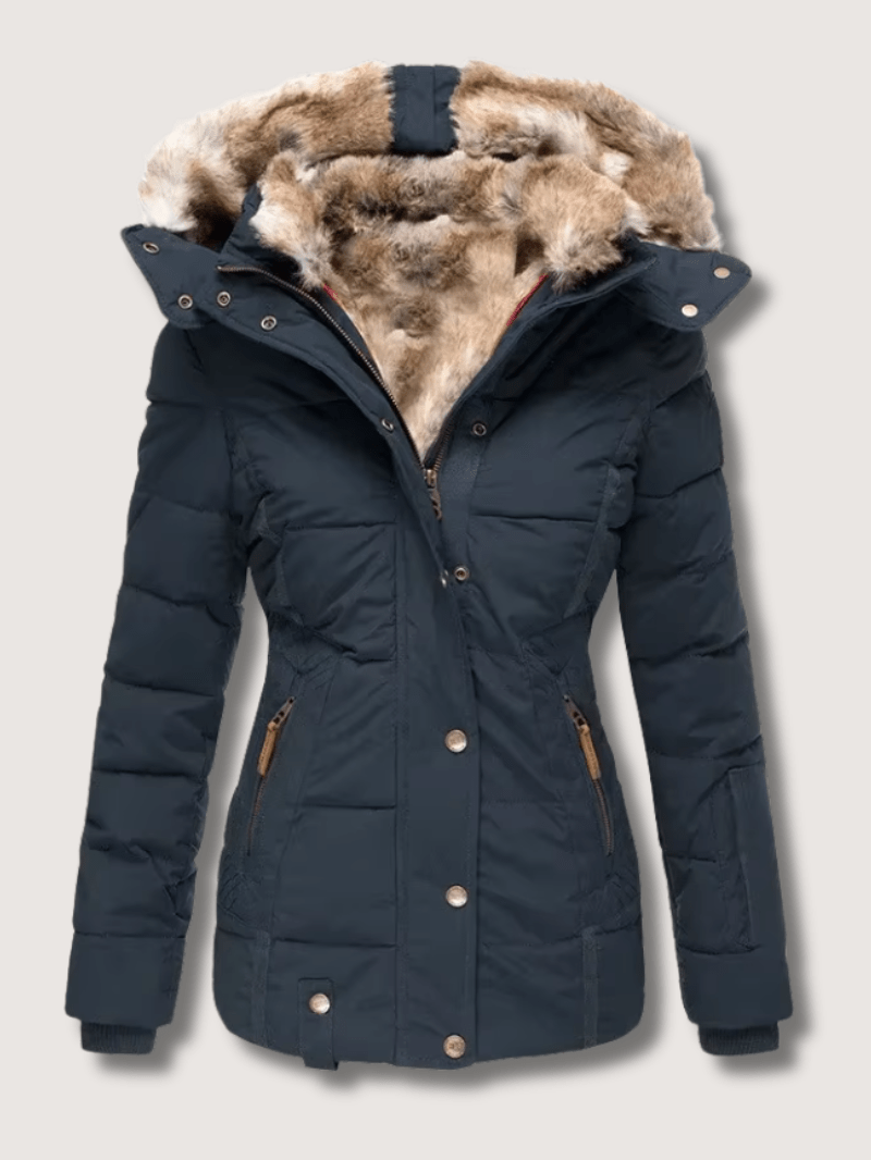 Fitted Waist Warm Winter Coat