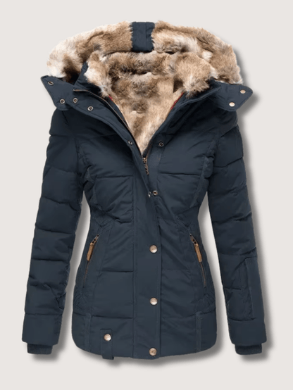 Fitted Waist Warm Winter Coat